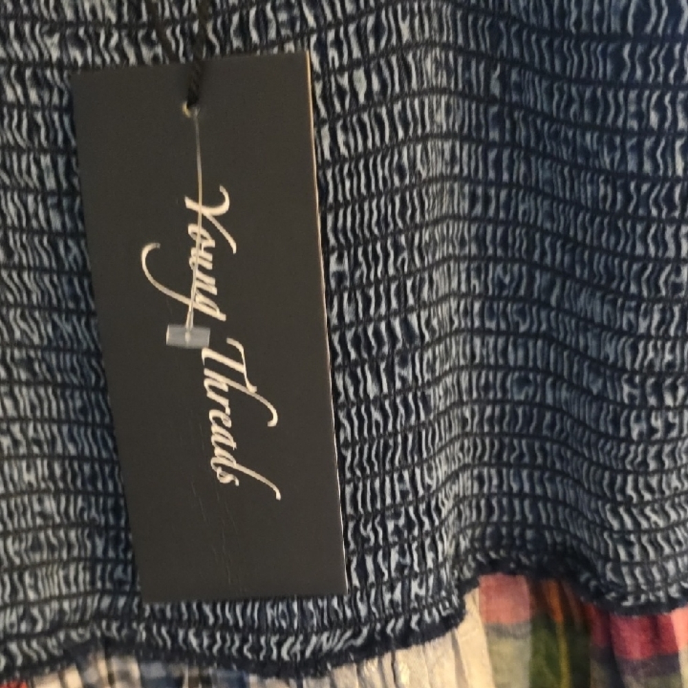 Young Threads Mixed Media Patchwork Sundress with… - image 6